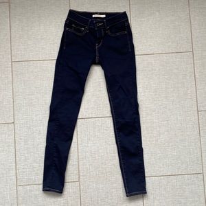 Levi’s dark denim jeans. 710 super skinny. Size 24
